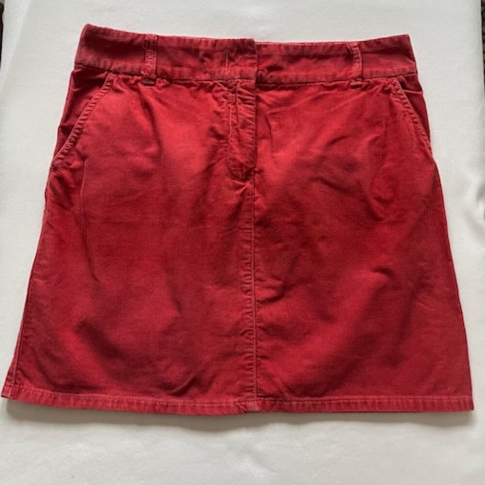 Vintage J.Crew Brick Red Corduroy Skirt